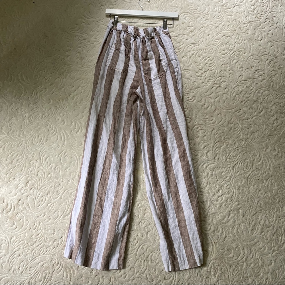 Trina Turk Striped Linen Pants - Picture 5 of 6